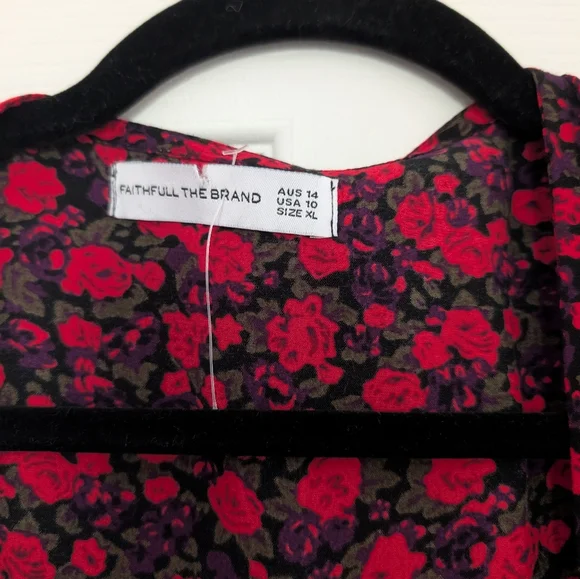 Faithfull The Brand Floral Wrap Mini dress (see note about size) - Picture 4 of 8